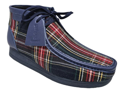British Walkers New Castle Men's Limited Edition Multicolor Plaid Chukka Boot side view