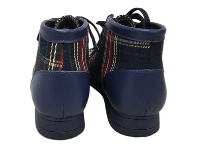 British Walkers New Castle Men's Limited Edition Multicolor Plaid Chukka Boot top view