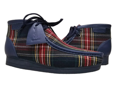British Walkers New Castle Men's Limited Edition Multicolor Plaid Chukka Boot front view