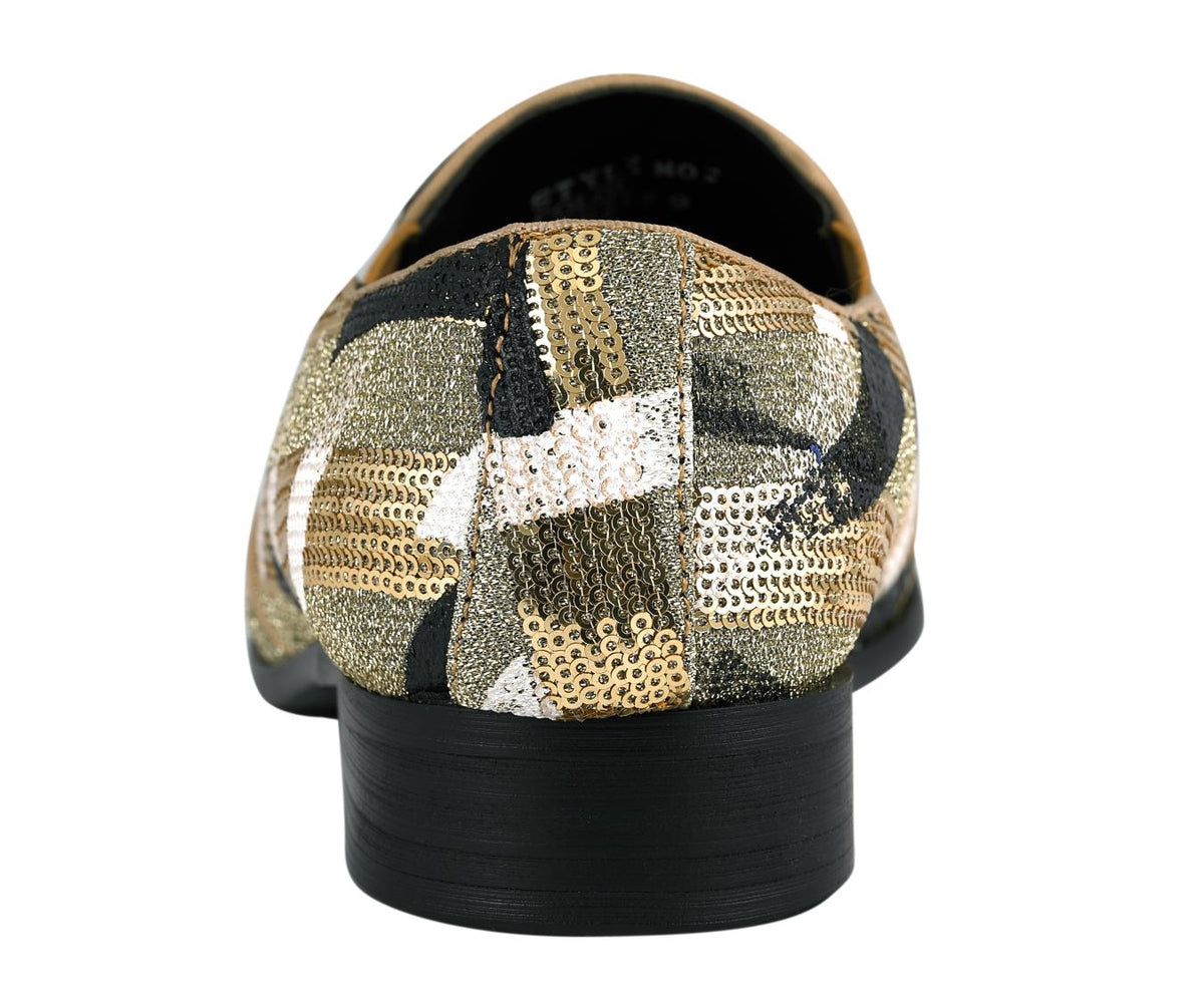 Amali Nelson Gold Slippers — product view 6