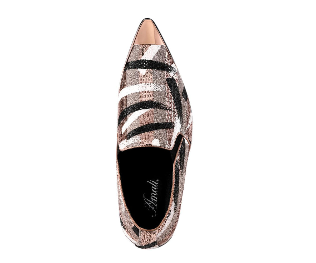 Amali Nelson Rose Gold Slippers — product view 3