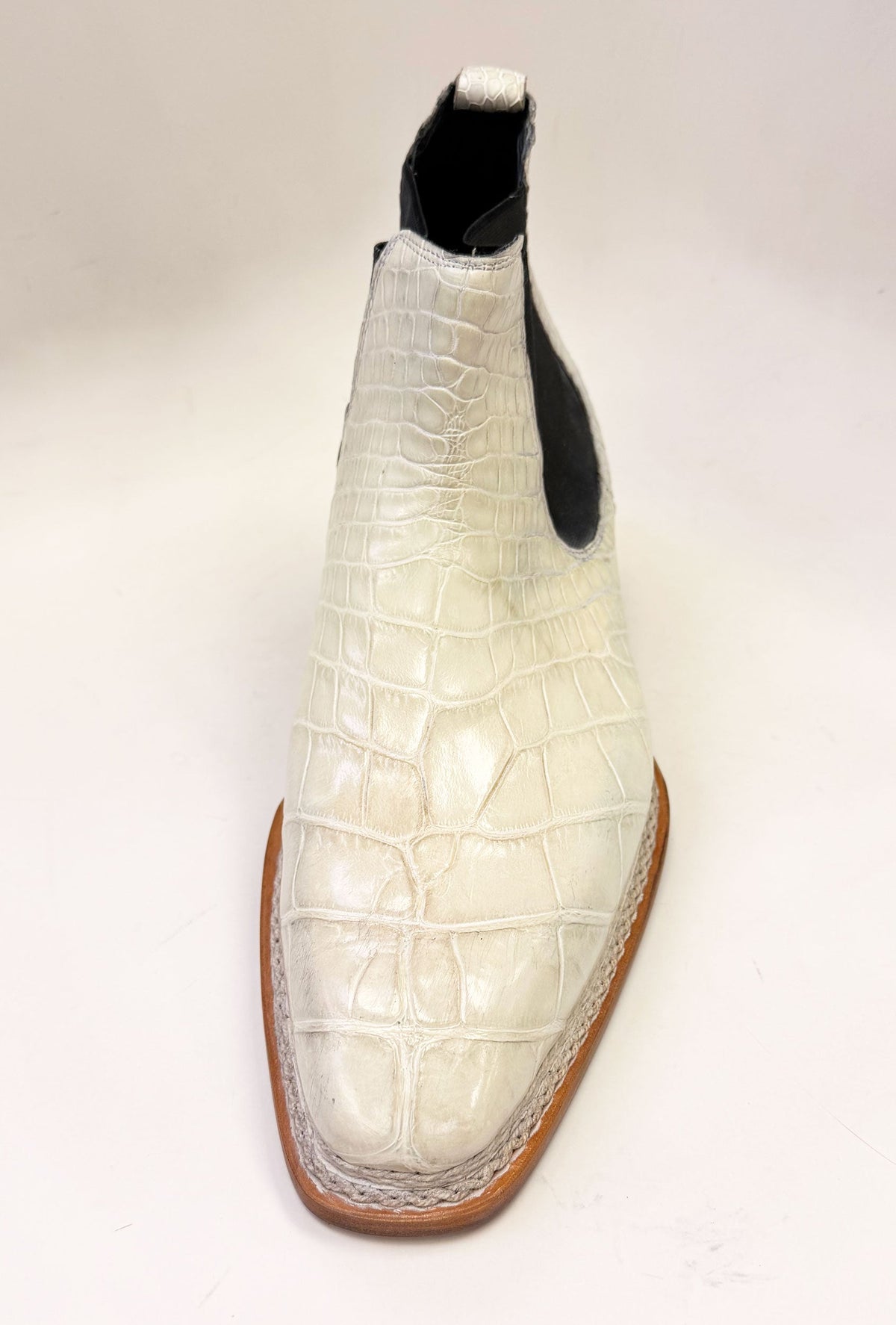 Maurice New York Custom Made Alligator Boot - White