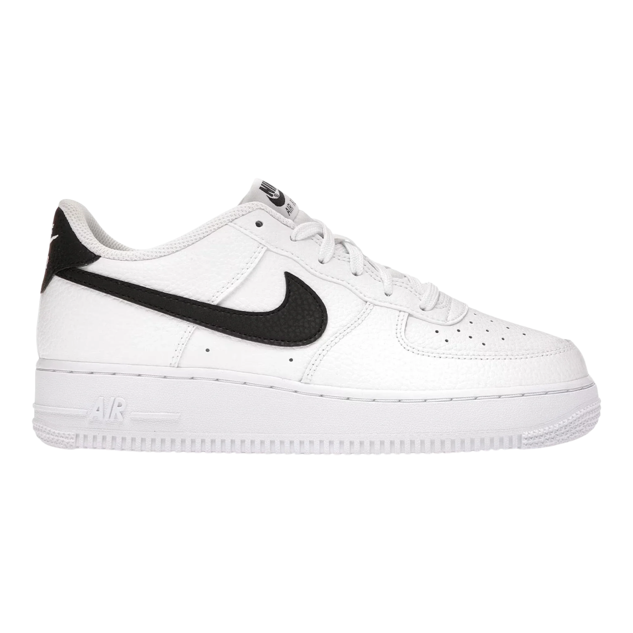 Nike Air Force 1 Low Big Kids' (GS) Sneakers — White/Black Low-Top
