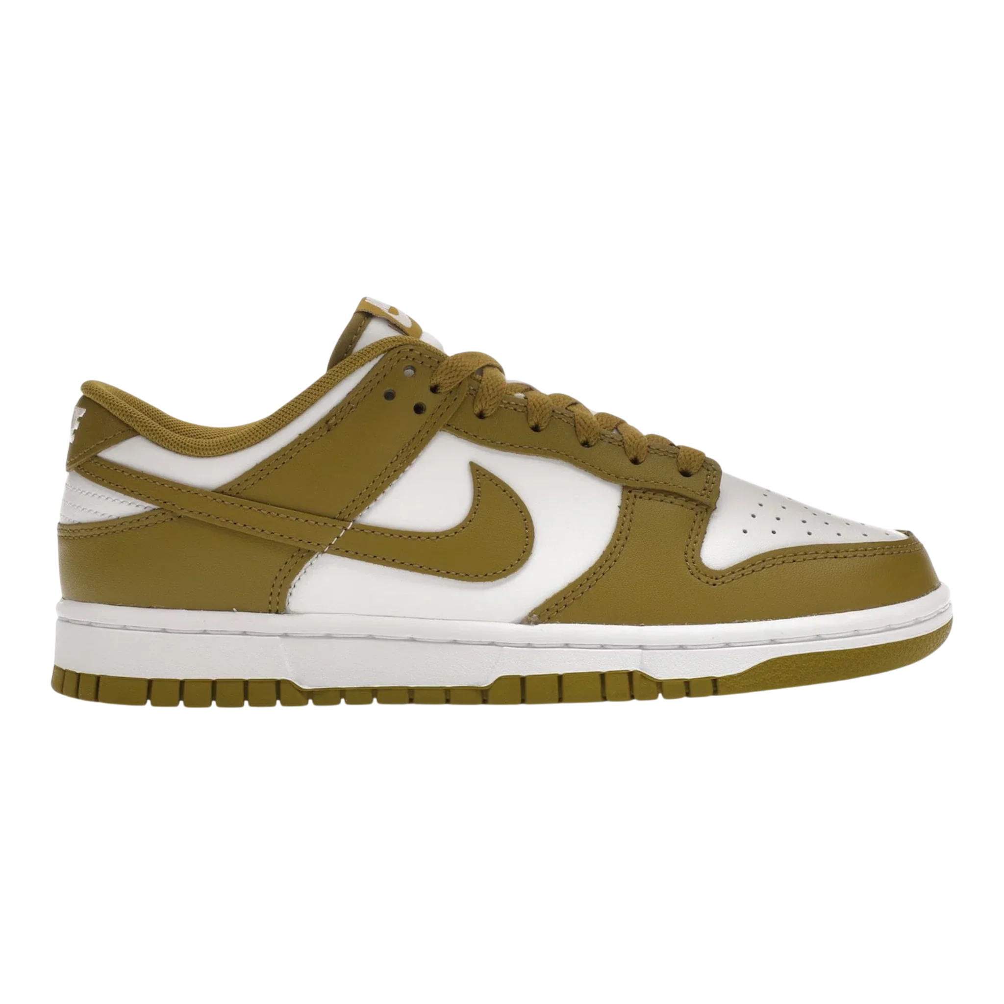 Nike Dunk Low Men's Sneakers — White/Pacific Moss Low-Top