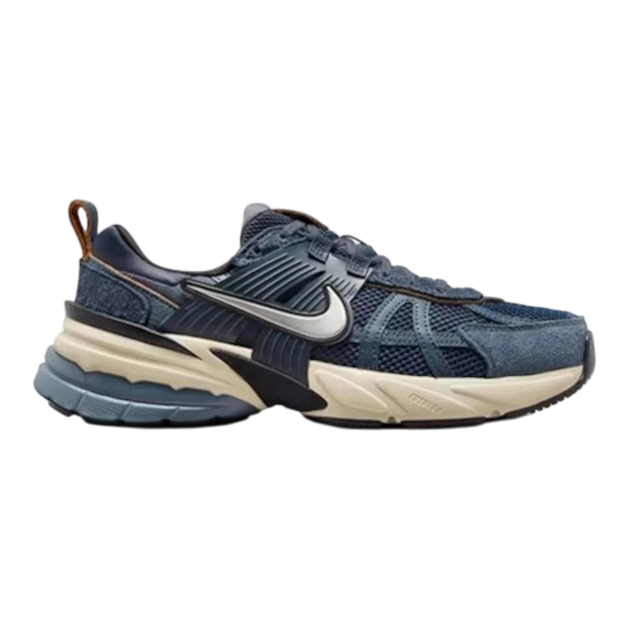 Nike V2K Run Women's Sneakers — Thunder Blue/Chrome Low-Top