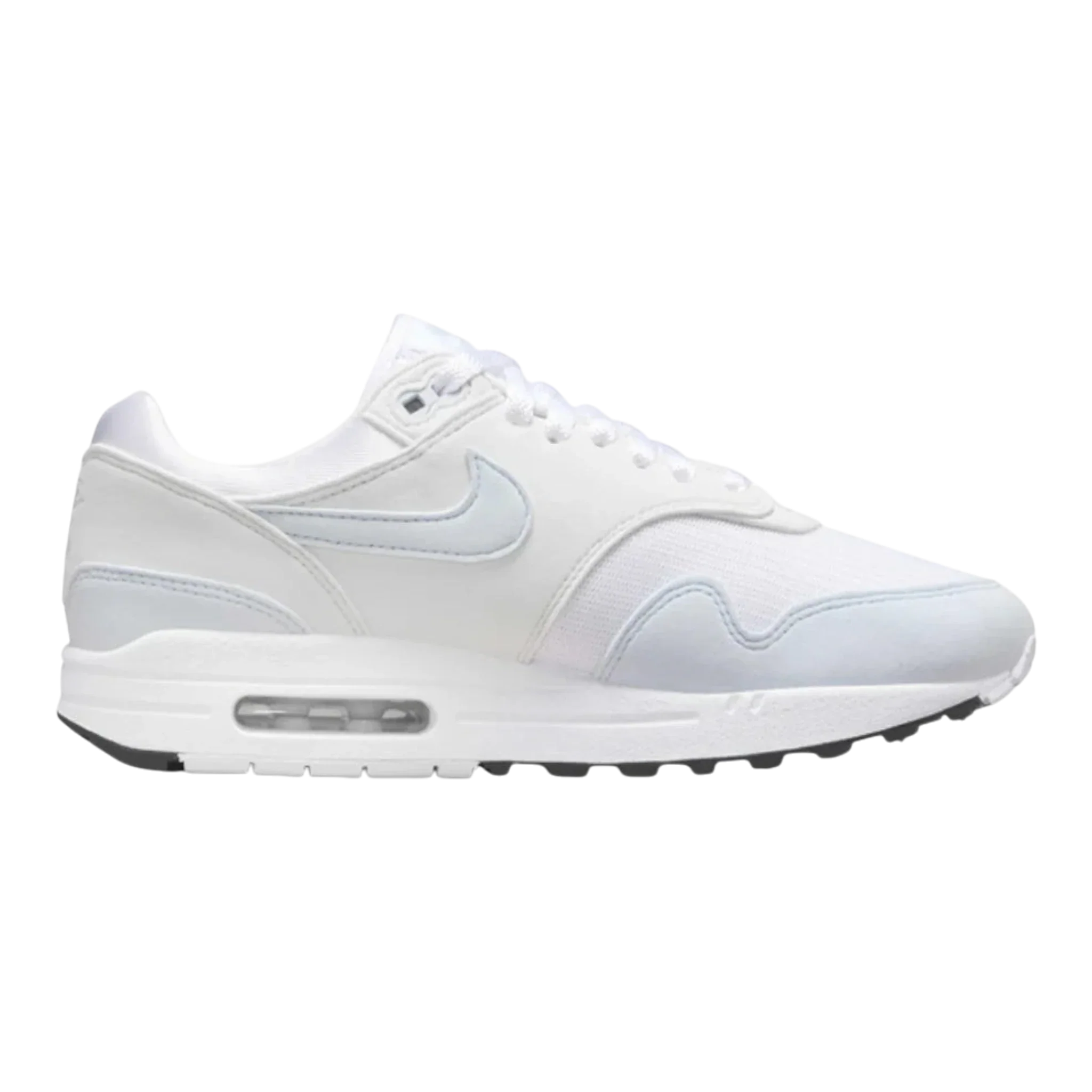 Nike Air Max 1 Women's Sneakers — White/Football Grey Low-Top