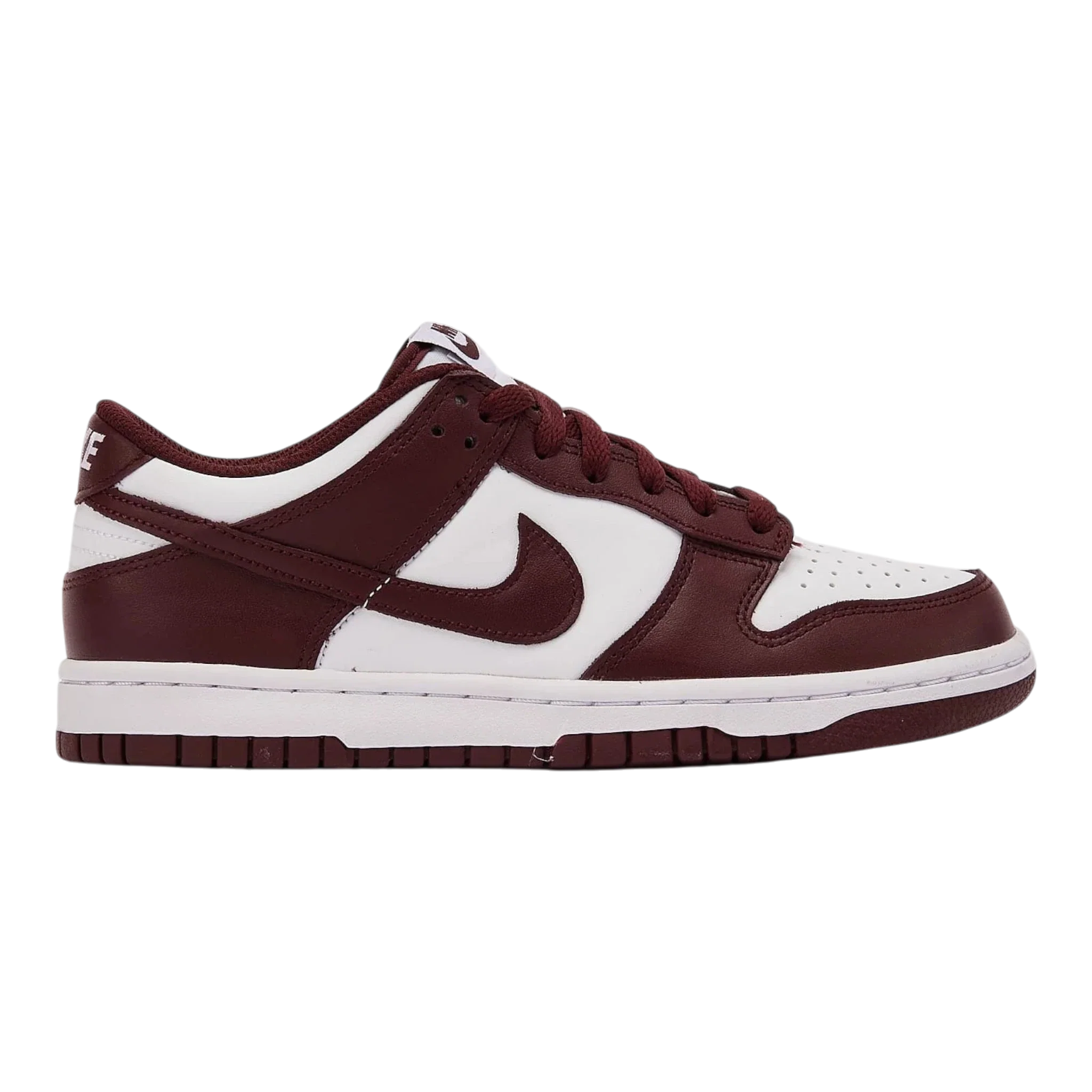 Nike Dunk Low Big Kids' (GS) Sneakers — White/Redwood Low-Top