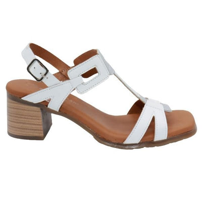 Eric Michael Nolita Leather Block Heel Sandal