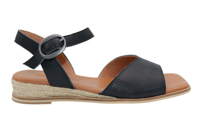 Eric Michael Noriko Women’s Square Toe Wedge Sandal