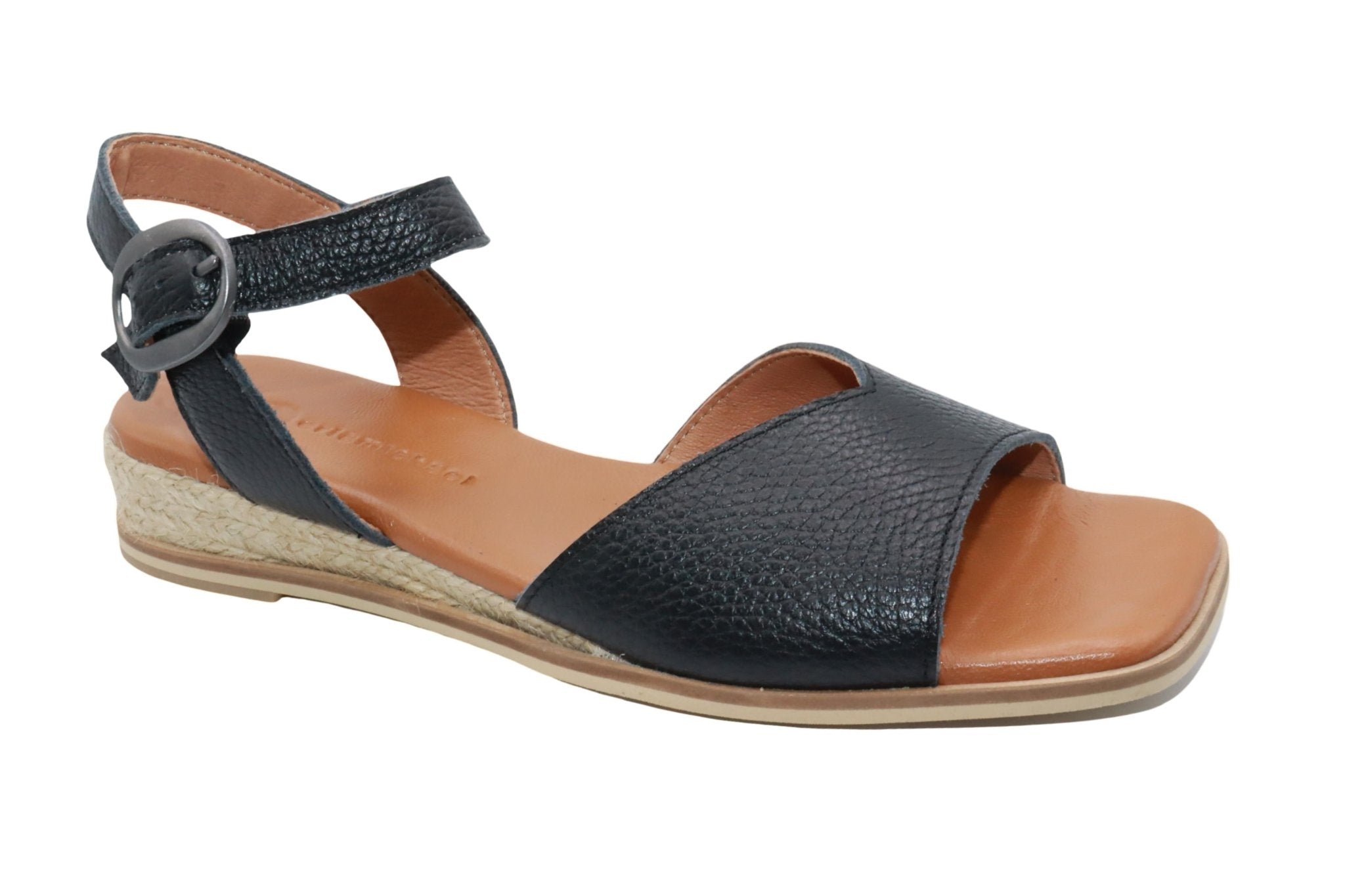 Eric Michael Noriko Women’s Square Toe Wedge Sandal