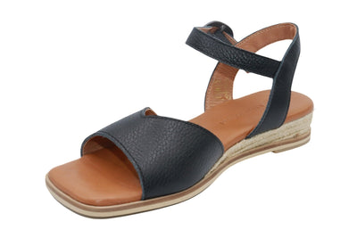 Eric Michael Noriko Women’s Square Toe Wedge Sandal