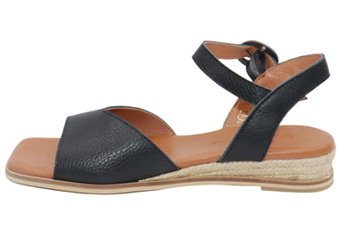 Eric Michael Noriko Women’s Square Toe Wedge Sandal