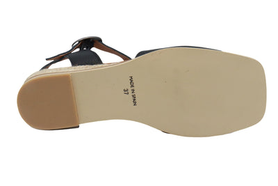 Eric Michael Noriko Women’s Square Toe Wedge Sandal