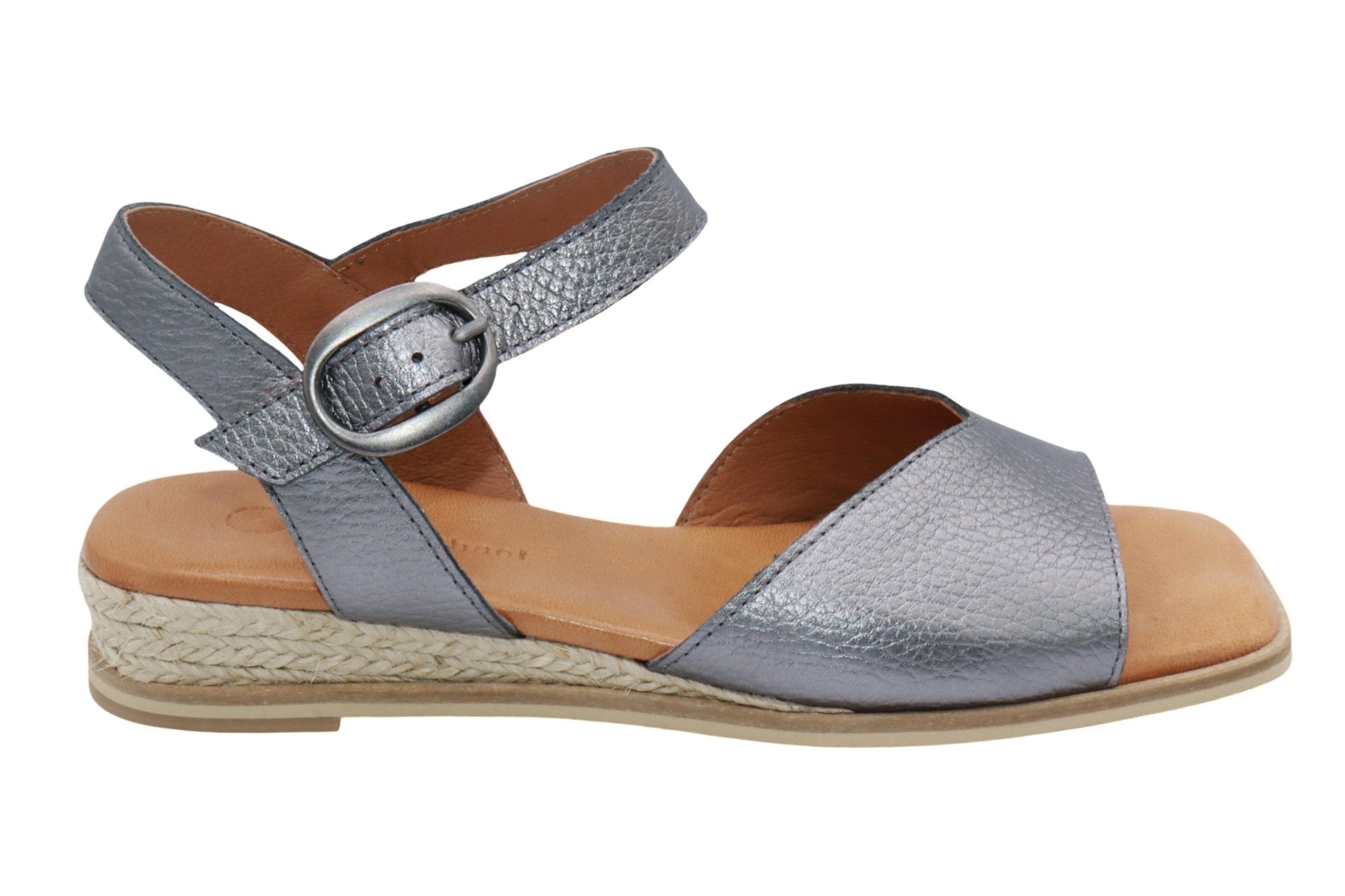 Eric Michael Noriko Women’s Square Toe Wedge Sandal