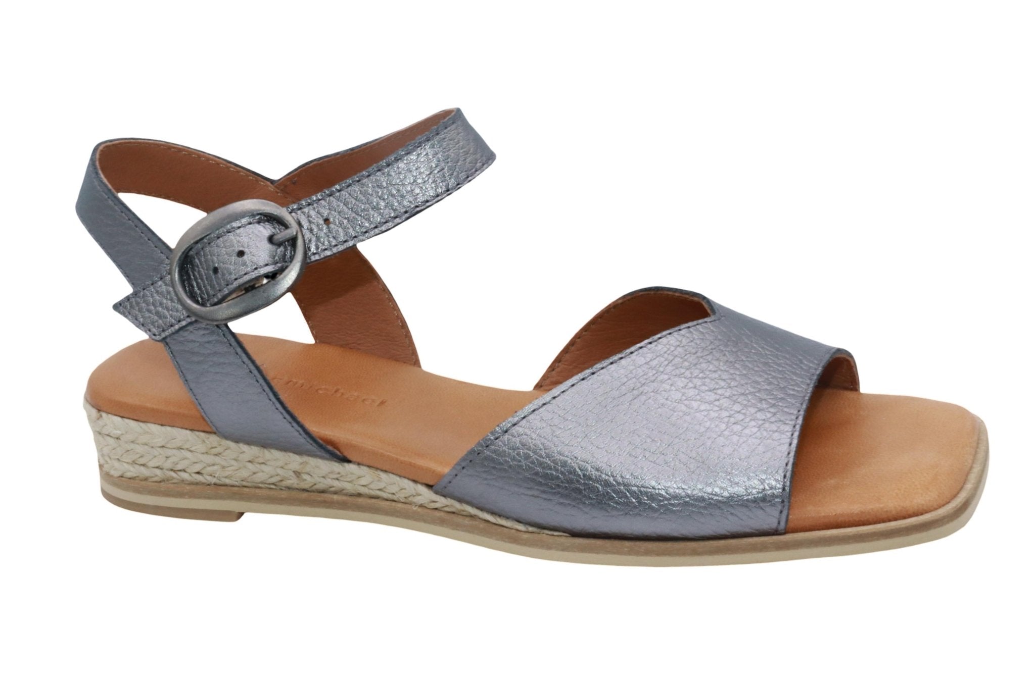 Eric Michael Noriko Women’s Square Toe Wedge Sandal