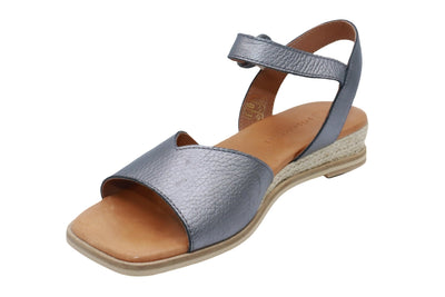 Eric Michael Noriko Women’s Square Toe Wedge Sandal