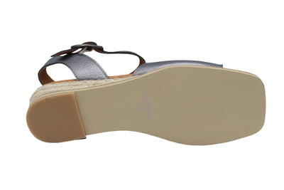 Eric Michael Noriko Women’s Square Toe Wedge Sandal