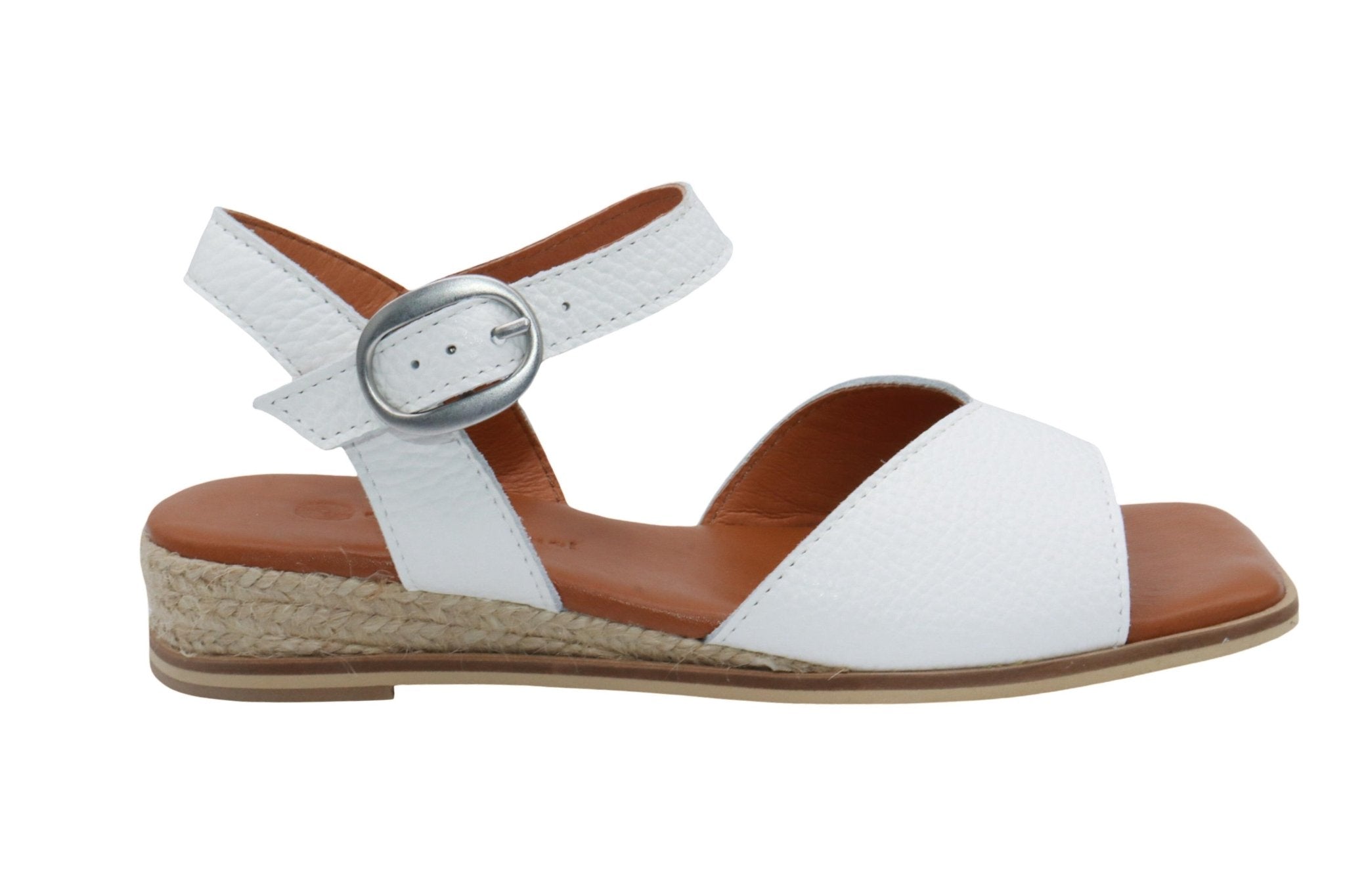 Eric Michael Noriko Women’s Square Toe Wedge Sandal