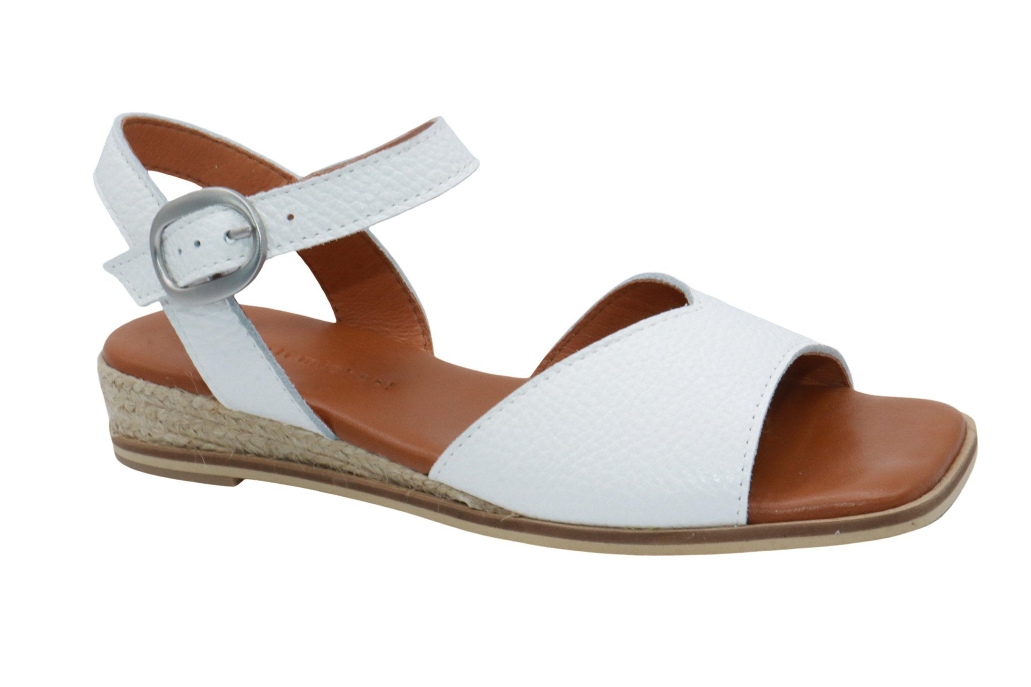 Eric Michael Noriko Women’s Square Toe Wedge Sandal