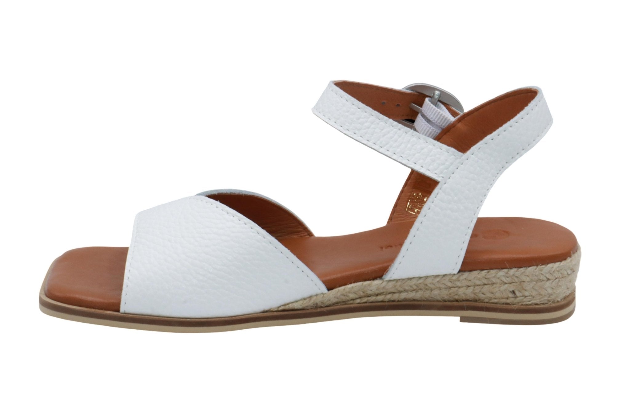 Eric Michael Noriko Women’s Square Toe Wedge Sandal