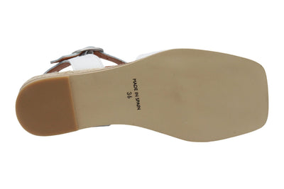 Eric Michael Noriko Women’s Square Toe Wedge Sandal