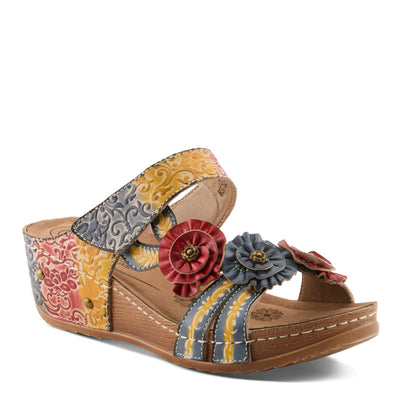 L'Artiste L'ARTISTE OHSOSWEET SANDALS sandal in blue multi with handcrafted leather design
