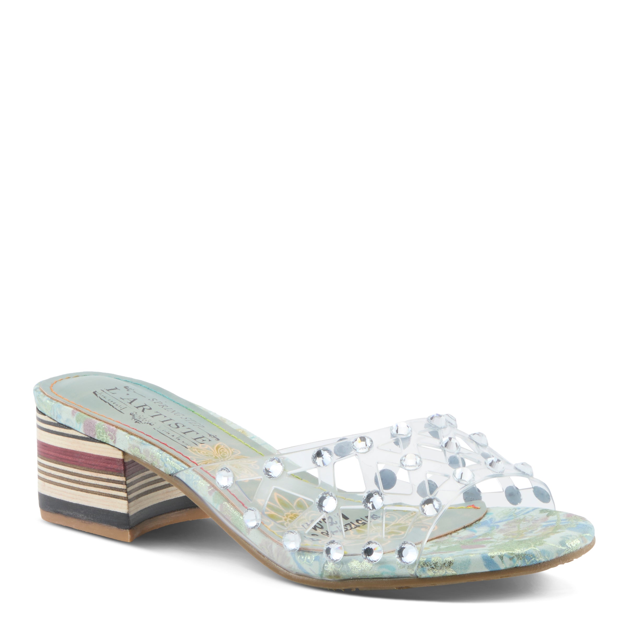 L'Artiste L'ARTISTE ONTHEROX SANDALS sandal in camel multi with handcrafted leather design
