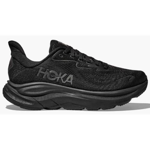 HOKA Clifton 10 Men's Running Shoes — Black/Black