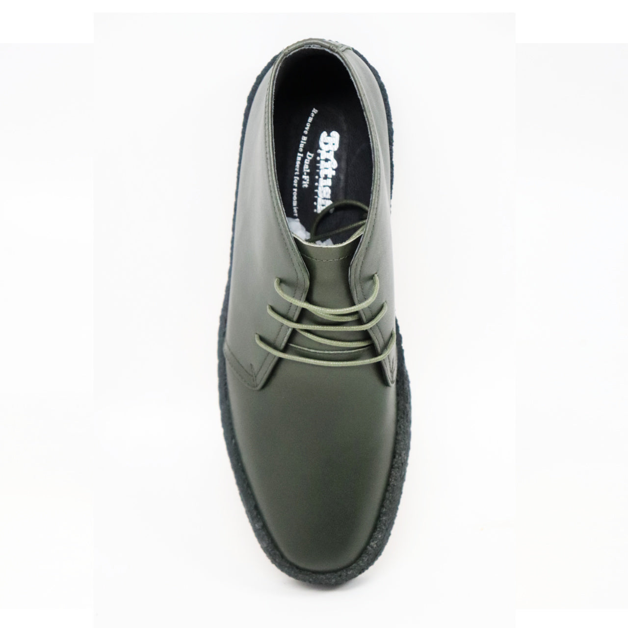 British Walkers Playboy Original Men's High Top Black Leather Shoes with Gummy Soles view 35