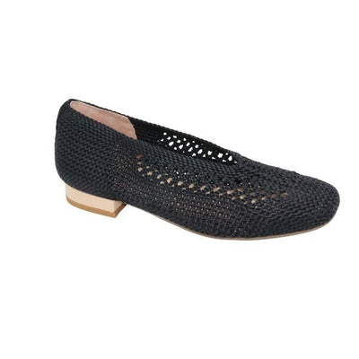 Eric Michael Olivia Woven Raffia Flat