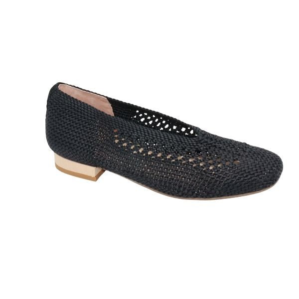 Eric Michael Olivia Woven Raffia Flat