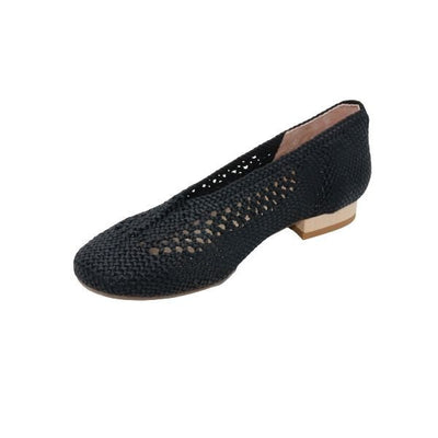 Eric Michael Olivia Woven Raffia Flat