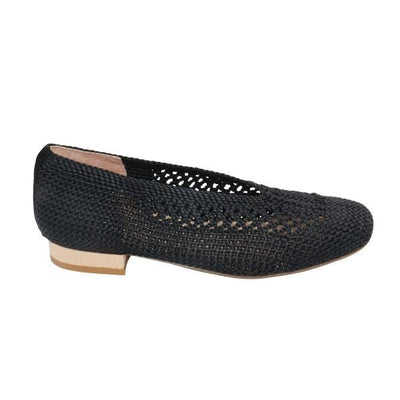 Eric Michael Olivia Woven Raffia Flat