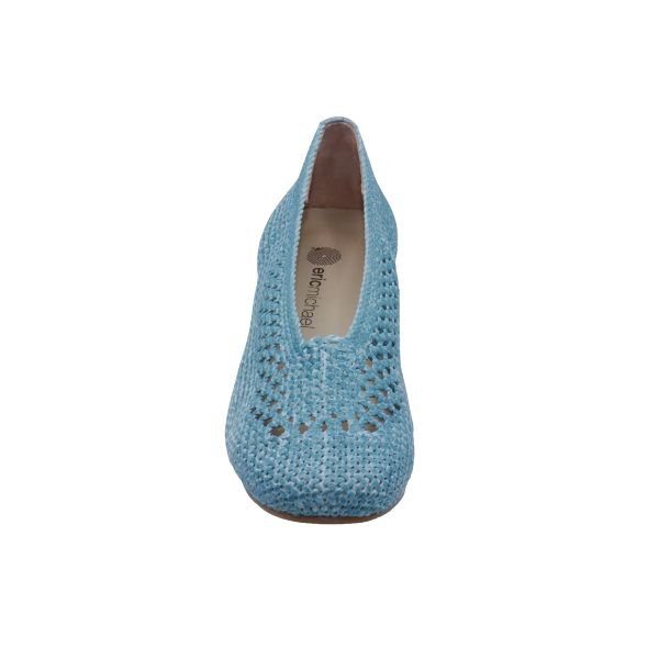 Eric Michael Olivia Woven Raffia Flat