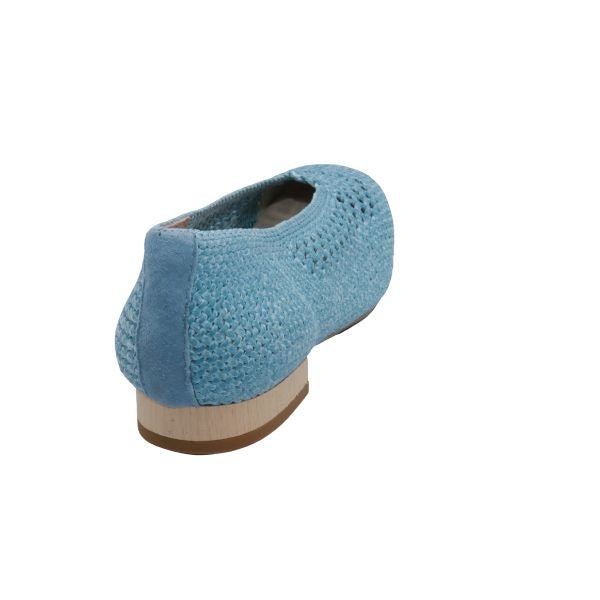 Eric Michael Olivia Woven Raffia Flat