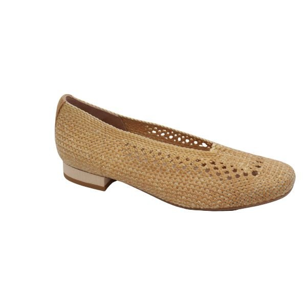 Eric Michael Olivia Woven Raffia Flat