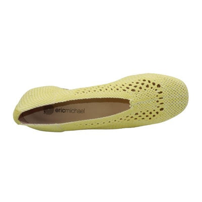 Eric Michael Olivia Woven Raffia Flat