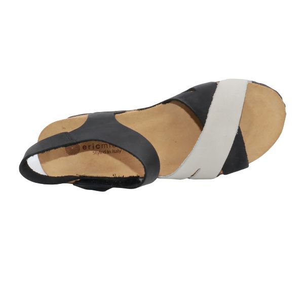 Eric Michael Olympia Women’s Vegetable-Tanned Cork Wedge Sandal