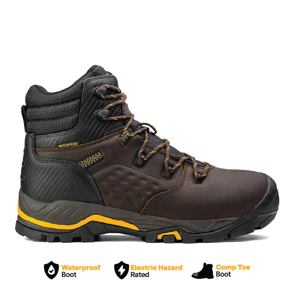 Olympic 6" Composite Toe Waterproof Work Boot – Brown – product view 1