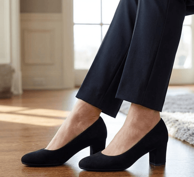 Eric Michael Abby Women’s Suede Slip-On Heel