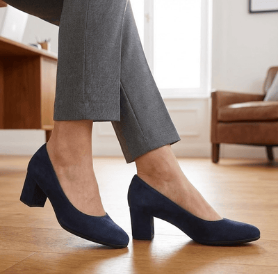 Eric Michael Abby Women’s Suede Slip-On Heel