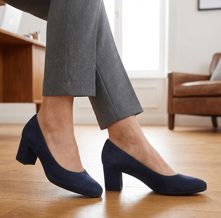 Eric Michael Abby Women’s Suede Slip-On Heel