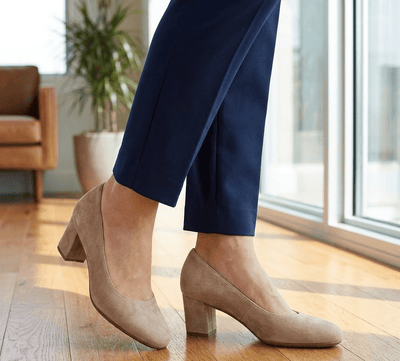 Eric Michael Abby Women’s Suede Slip-On Heel