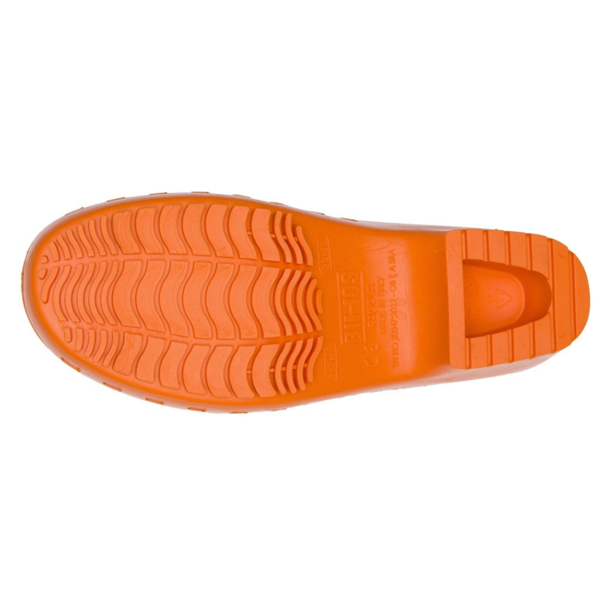 Calzuro Classic Without Holes Orange – sole view