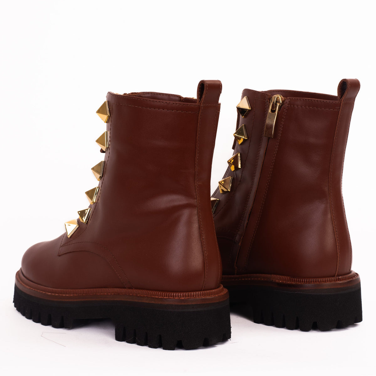 Vinci Leather The Ottawa Brown Leather Ankle Women Boot – product view 4