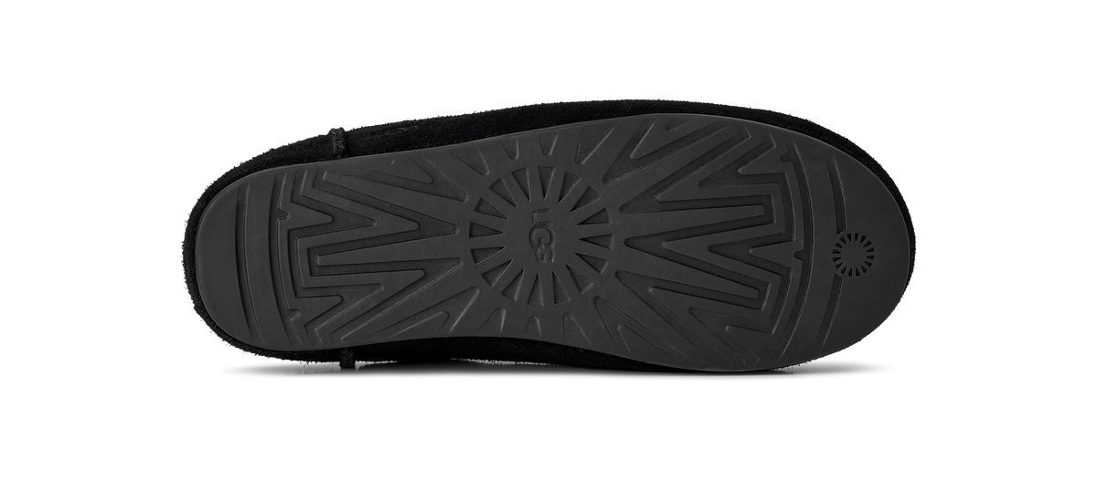 UGG Elea Womens Slip-On Slippers — Black Suede