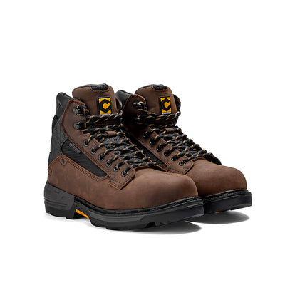 Pallet Jack 6" Plain Toe Waterproof Work Boot – Brown