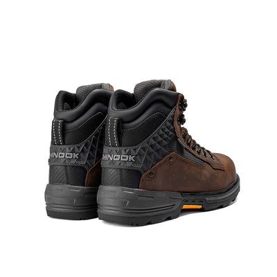 Pallet Jack 6" Plain Toe Waterproof Work Boot – Brown