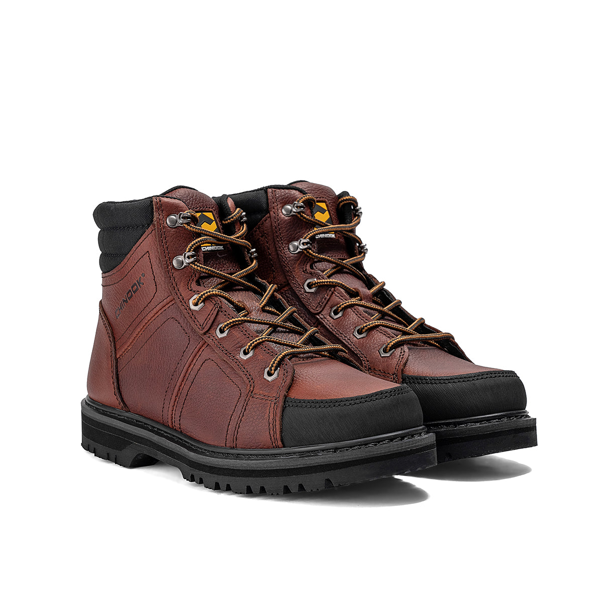 Contractor 6" Soft Toe Leather Work Boot – Brown – product view 4