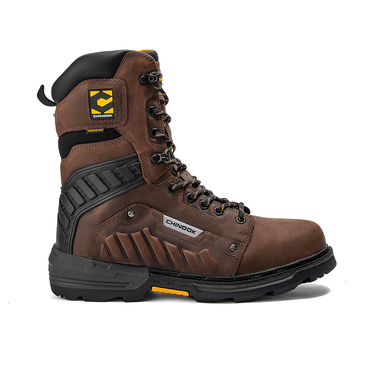 Scorpion 9” Soft Toe Waterproof Work Boot – Brown – product view 6